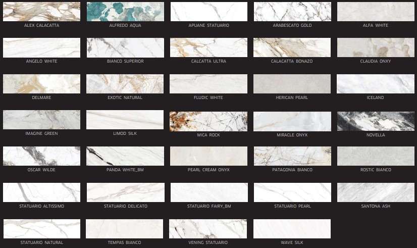 Harshi Impex Porcelain Slab Tiles 160x320 CM for Walls, Countertops & Flooring